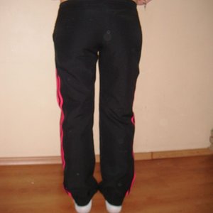 Adidas womens black pants show front