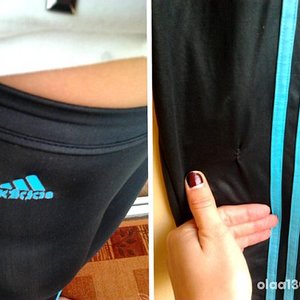 Adidas womens black pants material