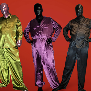 Me In a few of my shiny satin suits. Let's **** in satin.