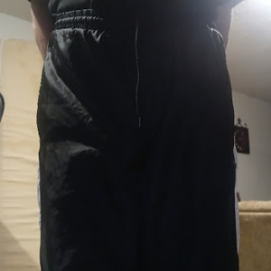 Me wearing my Large Black GTM Sportswear Polyester Pants (w/both hands behind my back) (front) 1