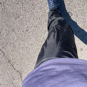 Walking in Eastbay nylon pants.mov