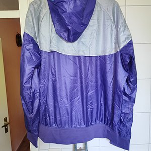 Shiny Nylon Nike Windrunner / Windbreaker Purple  - Gray - Light Blue.