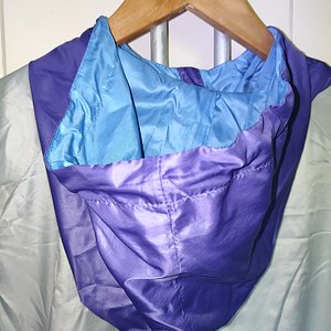 Shiny Nylon Nike Windrunner / Windbreaker Purple  - Gray - Light Blue.