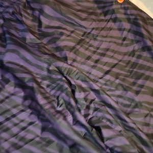 Nike shiny nylon zebra pants purple