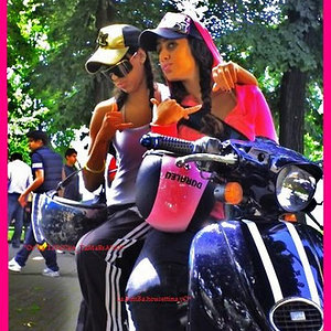 Adidas womens black pants motor bike friends