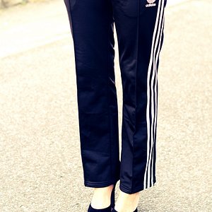 Adidas womens navy blue pants