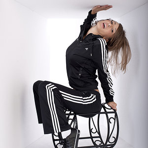 Adidas womens black suit artsy