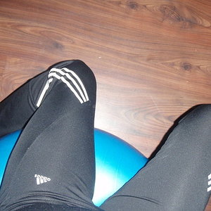 Adidas womens black pants sit around