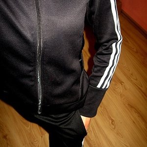 Adidas womens black suit show
