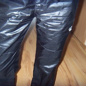 Adidas womens black nylson shiny pants