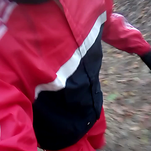 red adidas nylon suit running.mp4