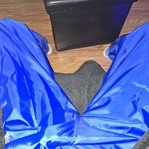 Me on my nylon pants