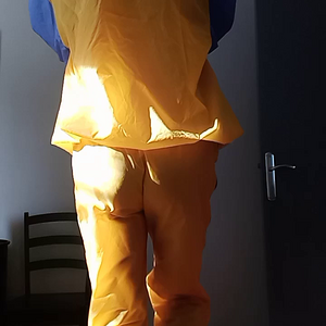 yellow k-way outfit stepper rear.mp4