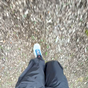 Walking around the cabin in Adidas pants