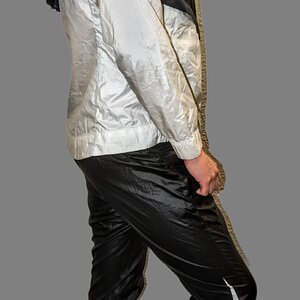 Black / White Nike Pants and Windrunner