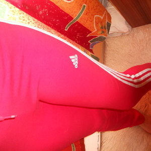 Adidas womens pink pants art angle