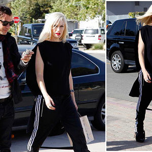 Adidas black pants Gwen Stefani