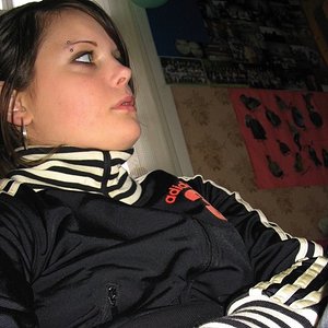 Adidas black womens jacket side look