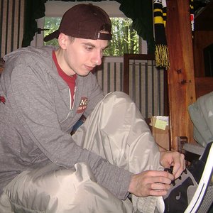 Nike unlined nylon pants- Tan