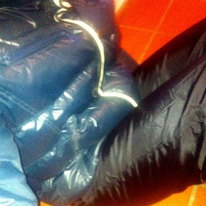 Downjacket and Nylonpants