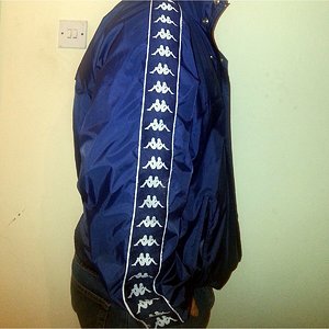 Kappa Nylon Rain Jacket (Unlined, Dawson) side, zipped