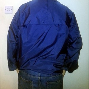 Kappa Nylon Rain Jacket (Unlined, Dawson) back, zipped