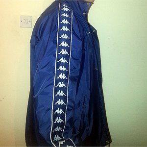 Kappa Nylon Rain Jacket (Unlined, Dawson) side, unzipped