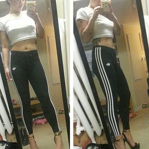 Adidas on high heels