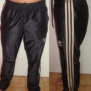 shiny adidas pants