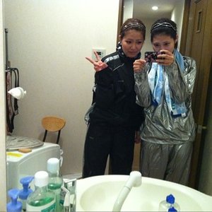 Sauna suit girls