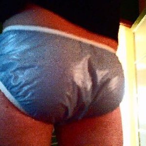 Me in my shiny nylon undies