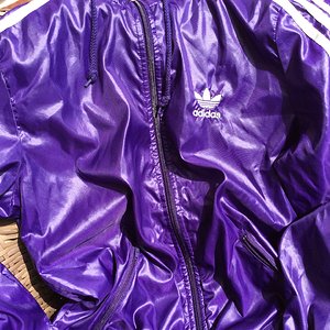 Adidas Windbreaker purple-silver