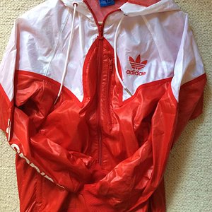 Adidas Windbreaker red-white