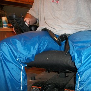 shiny blue nike pants