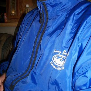 hot shiny blue windbreaker