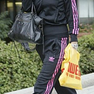nicky hilton And adidas original track suit gallery