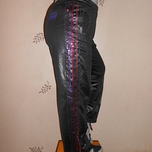 Girl in Adidas Chile pants