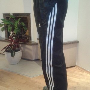 Adidas black/white pants
