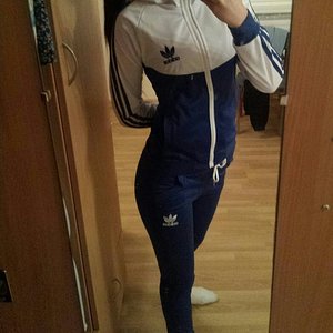 Adidas girl blue/white