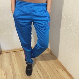 Adidas blue/pink pants