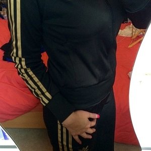 Adidas black/gold suit