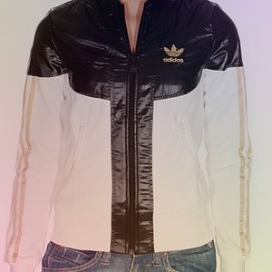 adidas shiny jacket