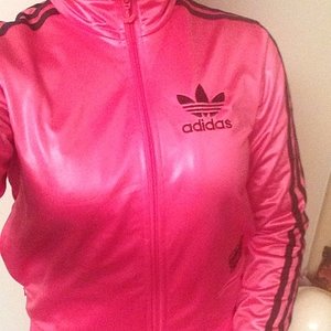 Adidas Chile pink jacket