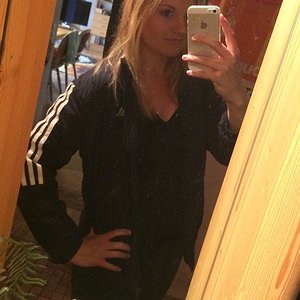 Girl with adidas jacket