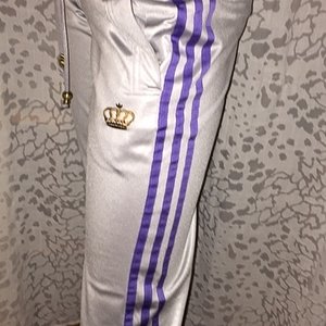 Adidas RESPECT ME silver/purple pants