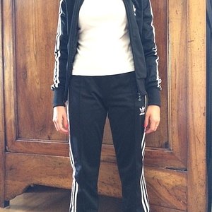 Adidas black/white suit