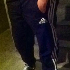 Adidas black/white pants