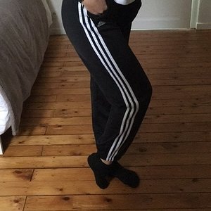 Adidas black/white pants