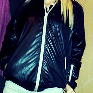 smoking wife and shiny jacket ready for sex