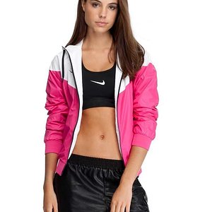 Nice Womens Nike Nike Windrunner Hot Pink White Black - 72997466JY.jpg